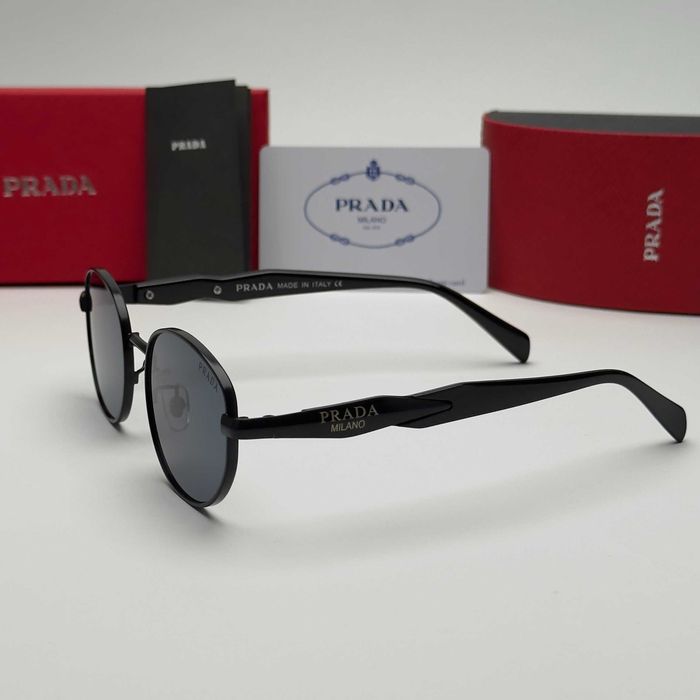 Унисекс слънчеви очила Milano Round Classic Edition Black Gold UV400 CE