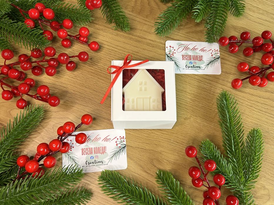 Коледни соеви свещи