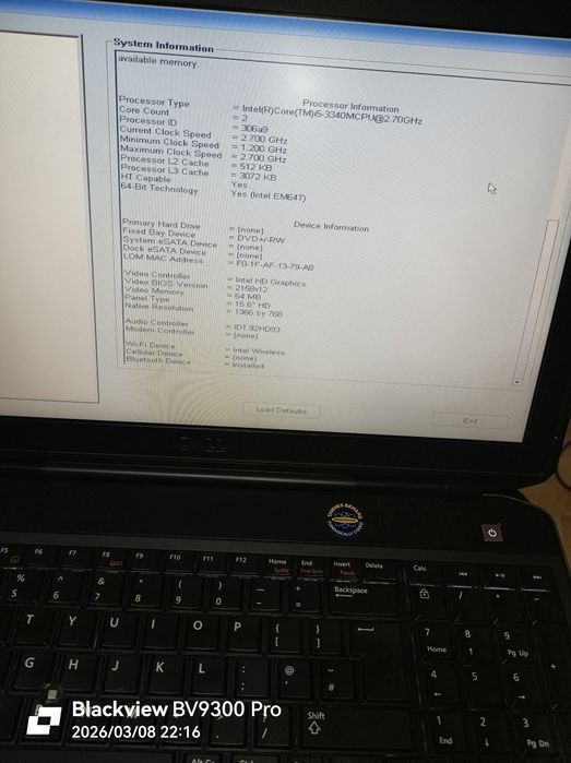 Pt piese Dell 5530, 8gb ram,  hard 500 gb