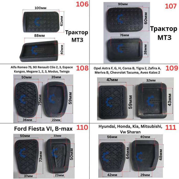 Гумички за педал