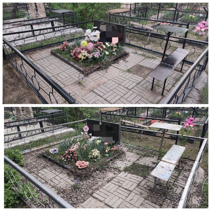 Покраска и уборка могилок
