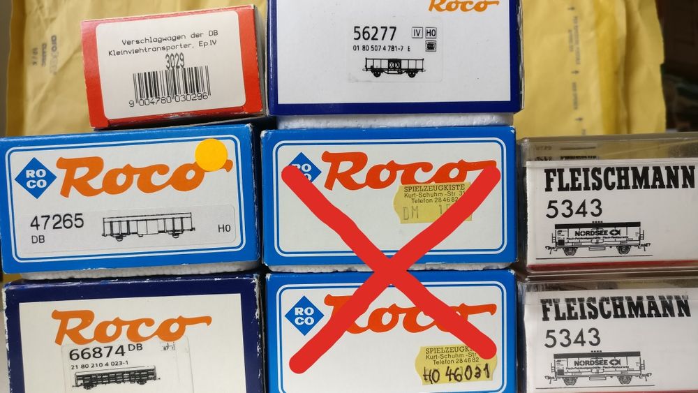 Set 6 vagoane marfă H0 1:87