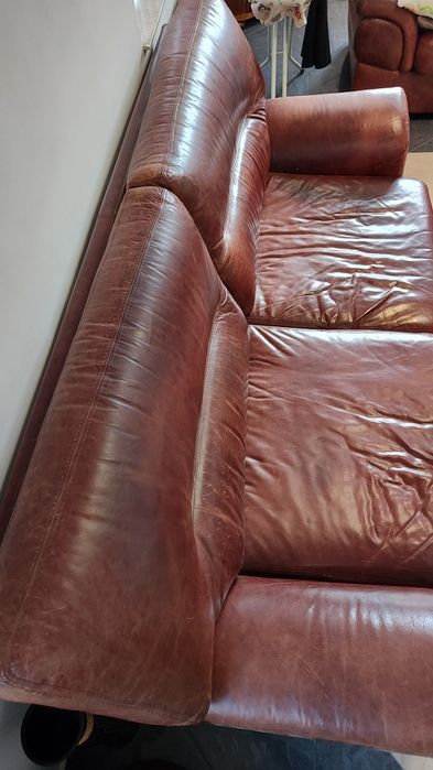 Кожени дивани тройка и двойка