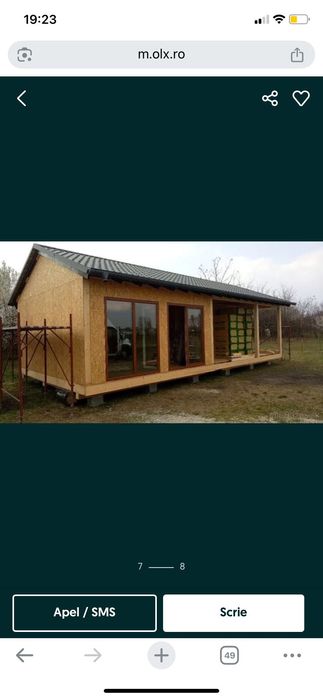 Casute pe structura metalica, modulare, casute moderne la cheie.