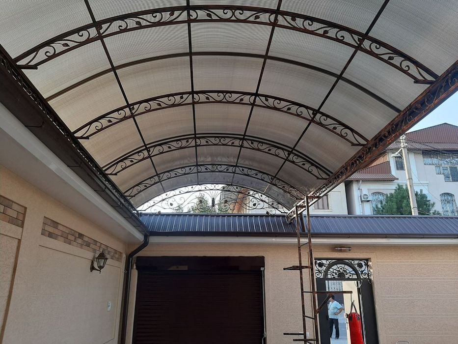 Навесы для дома, любой дизайн и конфигурация