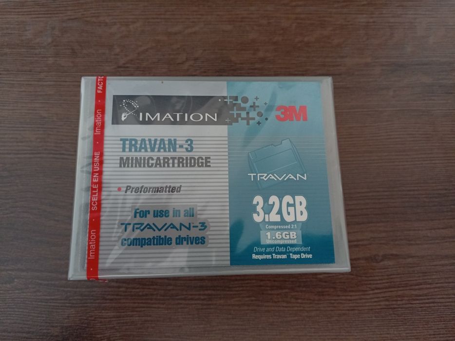 4 бр. нови лентови касети Travan-3 Imation / 3M – запечатани