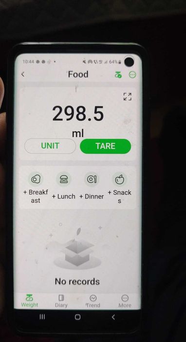 Cantar de bucatarie cu bluetooth si aplicatie dedicata