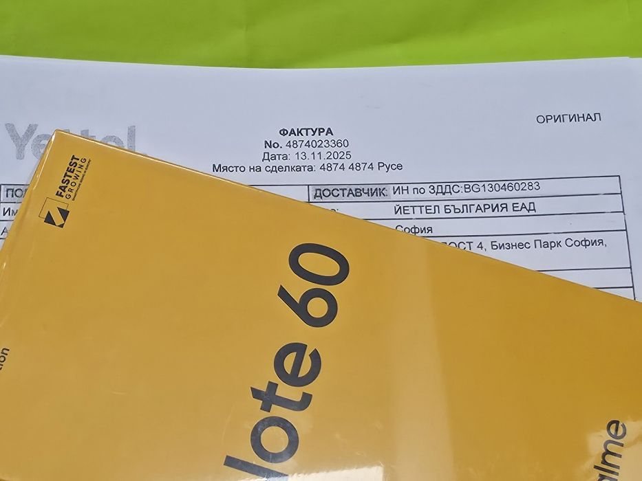 ЗАПЕЧАТАН 128GB Realme Note 60 Гаранция Yettel 2028г. Black / Черен