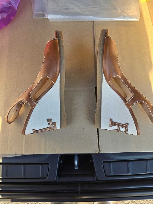 Sandale cu platforma Ralph Lauren