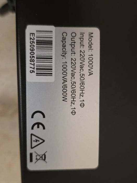 Ups Braun 1000VA 600W nou, 3 prize schuko