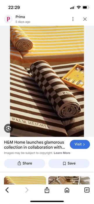 Hm Palm Heights табла , калъфки  , хавлия