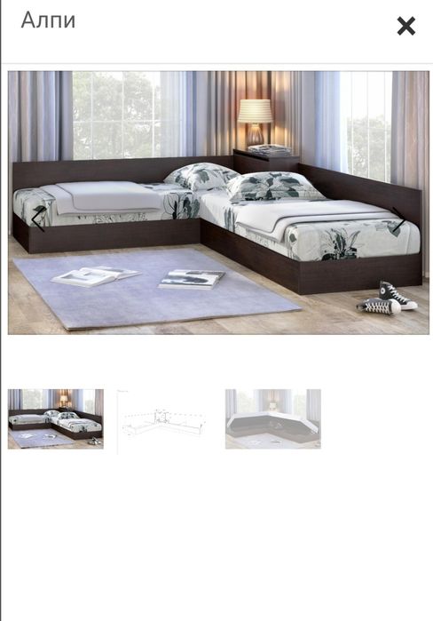 ПРОДАВАМ  ъглови  легла в отлично  състояние.