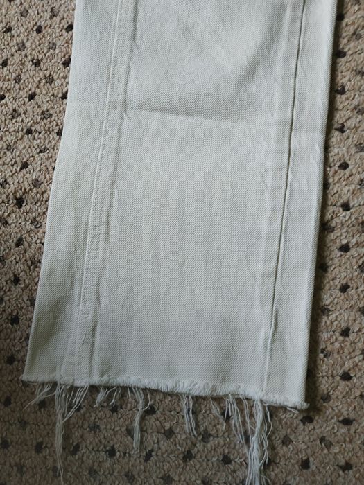 Jeans Zara,dama,alb-crem,bumbac,măr.29