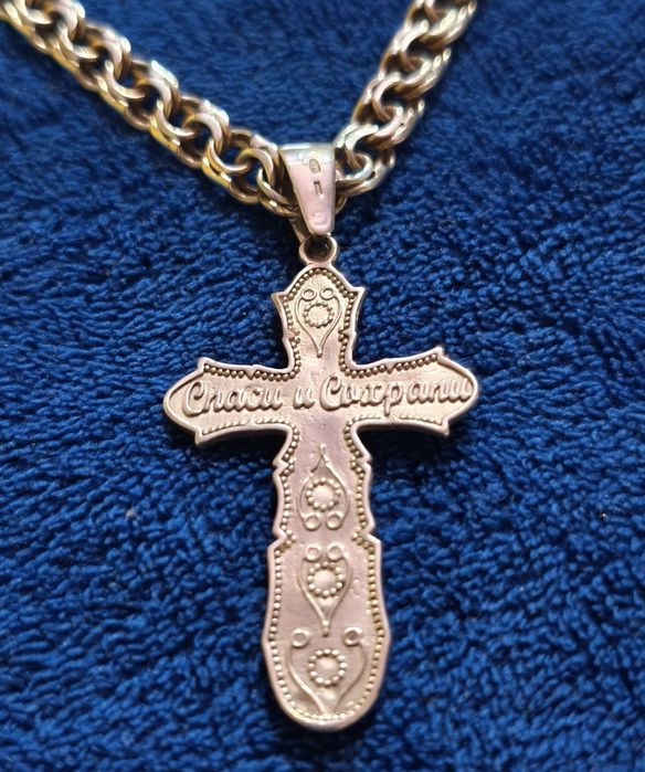 Серебренная цепь с Крестом