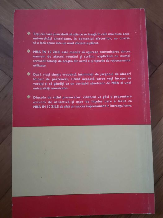 Carte MBA in 10 zile