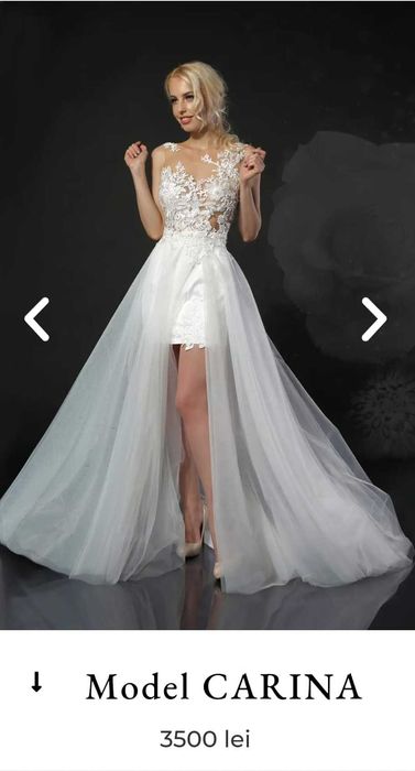 Rochie de mireasa din 2 piese