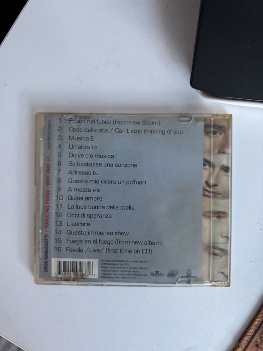 CD Eros Ramazzotti - Fuoco Nel Fuoco - Best 2000 + 1, stare foarte buna