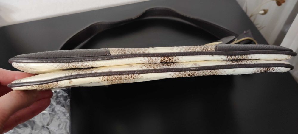 POSETA piele sarpe naturala 100 %  din Thailanda, NOUA, nefolosita