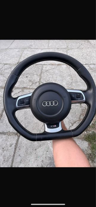 Volan audi airbag rotund / patrat cu padele sau fara