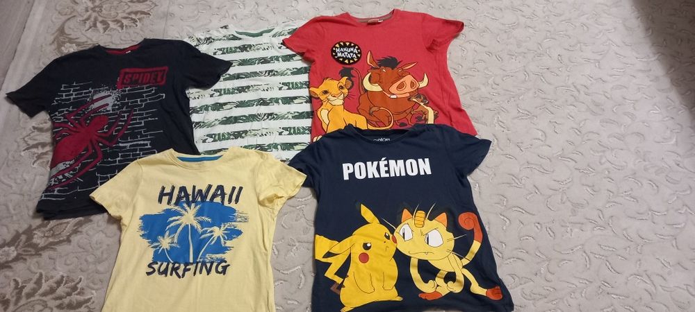 Лот от Тениски 134 см