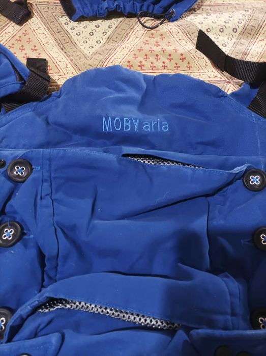 Детски / бебешки слинг син, Moby Aria blue