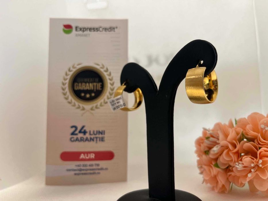 Cercei Aur 14k 4.02g (AG16 Moldova b33089)-Garantie 2 ani!