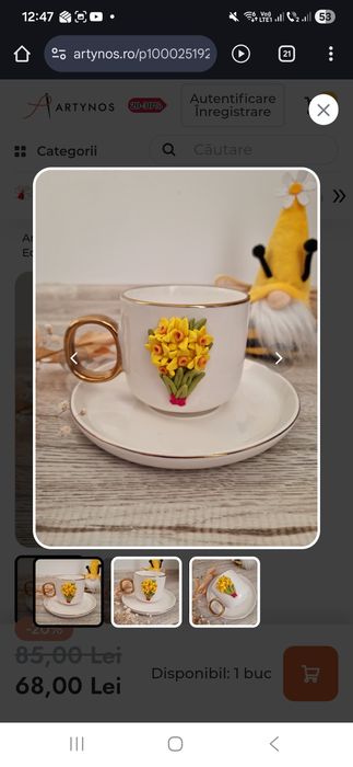 Set frumos cana flori galbene