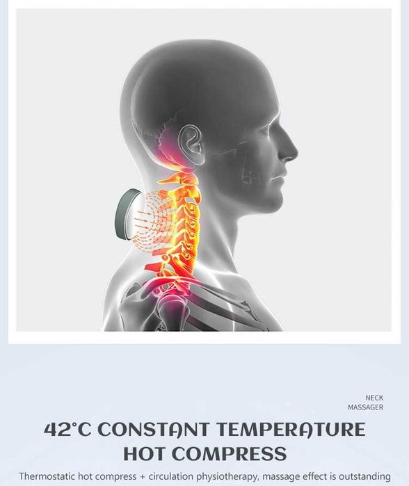 Aparat masaj zona cervicala(gat)-infrarosii+masaj+impulsuri