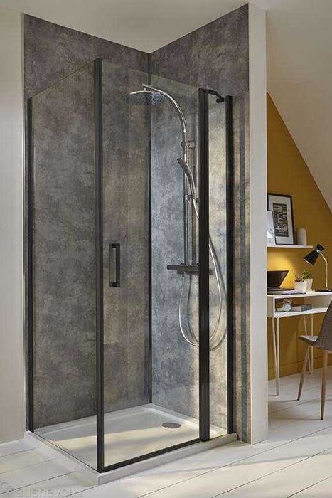 Душ врата за ниша 90×200 Jacob Delafon CONTRA E22T90-BL – 6мм стъкло