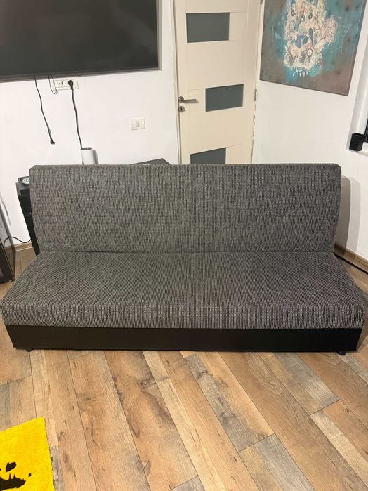 Canapea extensibila, cu lada depozitare, dimensiune 220 cm