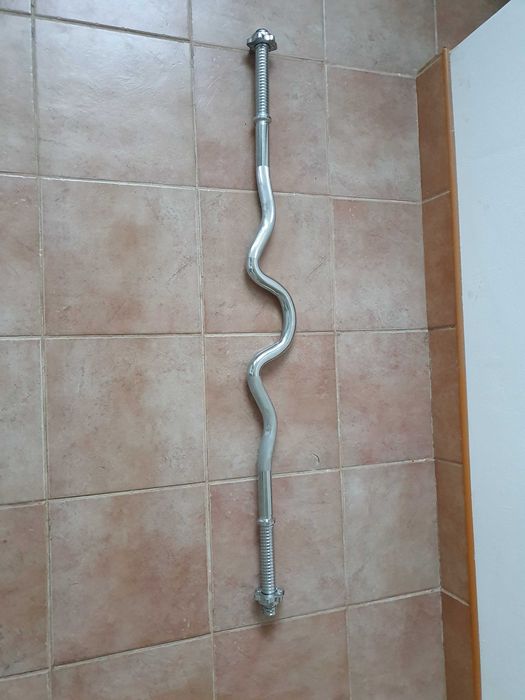 Bară pentru greutăți-dreaptă 180cm/curbă 120cm