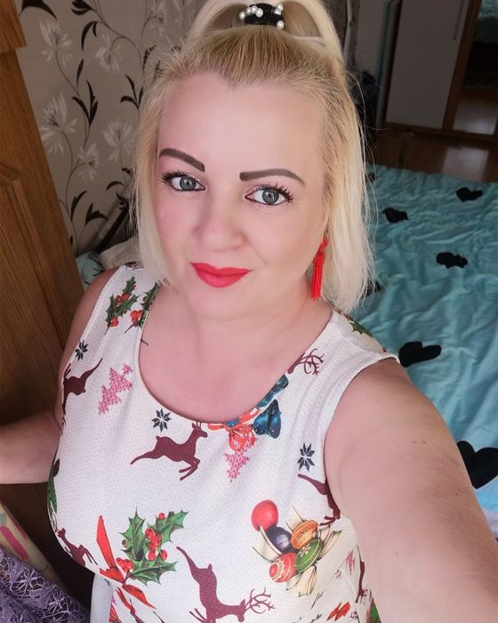 Rochie mar 44 46 cu motive de crăciun