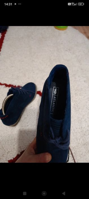 Cizmele Piele întoarsă cu platforma Atlantic