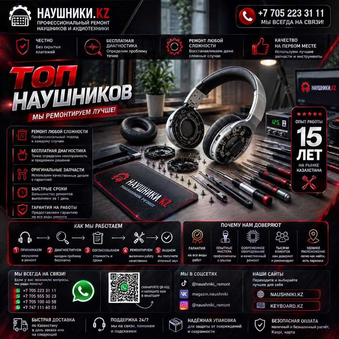 Ремонт наушников Logitech G-PRO X, Cloud 3, Alpha, Wireless