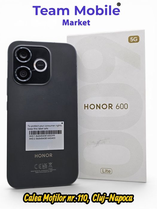 Honor 600 Lite 256 GB Velvet Black Nou
