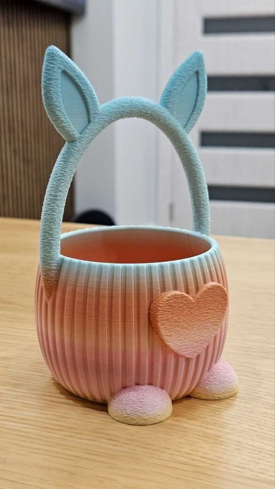 Великденска кошничка със зайче | 3D принт | лимитирана серия , уникалност на всяка бройка, лично персонализиране