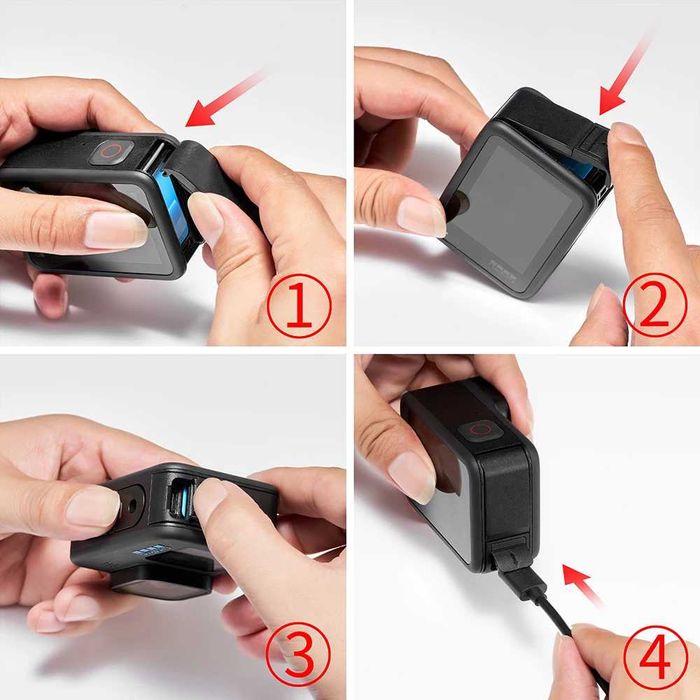 Usa laterala de schimb acces port incarcare GoPro Hero 9 10 11 12 13