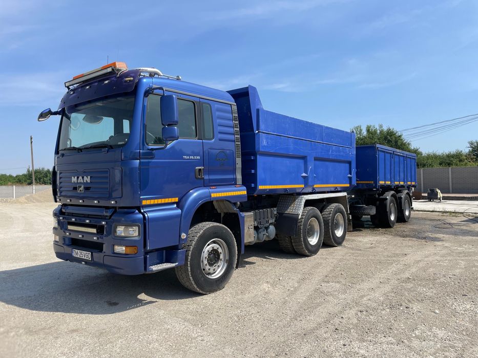 Vand autobasculanta MAN  TGA 6x4  sau schimb cu cap tractor