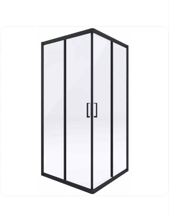 Cabină duș Deante Funkia 90x90 NEAGRĂ – NOUĂ