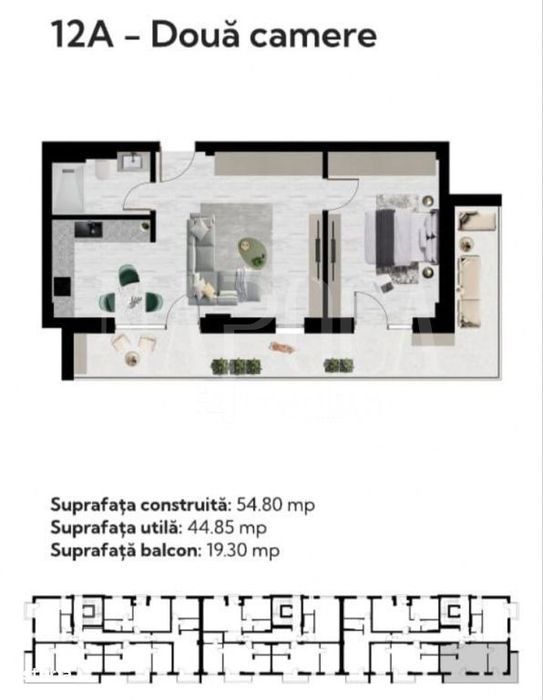 Apartament 2 camere de vanzare in Baile Felix, Cordau