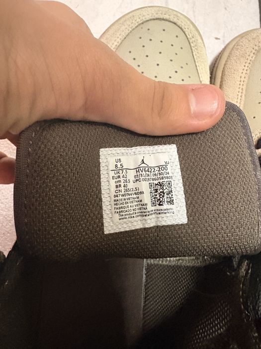 Air Jordan 1 Mid Khaki/Black-Baroque Brown