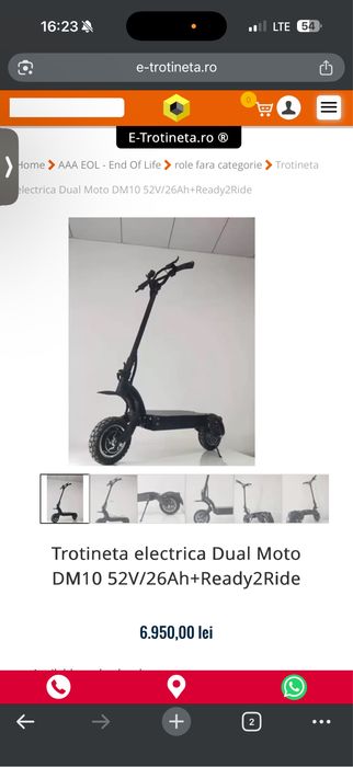 Trotineta electrica dual moto