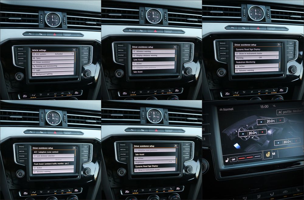 Vw passat/bitdi/4motion/side lane front asisg/acc/dynaudio/websato