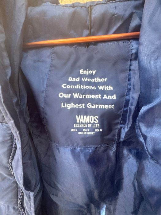 Куртка зимняя удлинённая, б/у