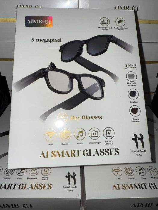 БЕПУЛ Доставка, Ai Smart Glasses 8MP Камерали Смарт очки Видеога олади