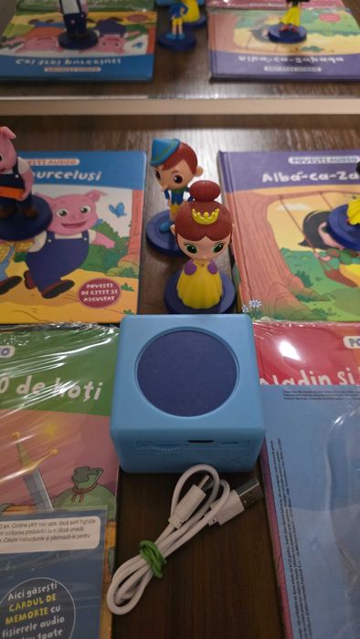 Povesti audio de colectie cu boxa doua carduri si usb