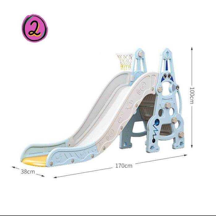 Горка качели с сухим бассейном Комплекс для детей пластиковый НОВЫЕ