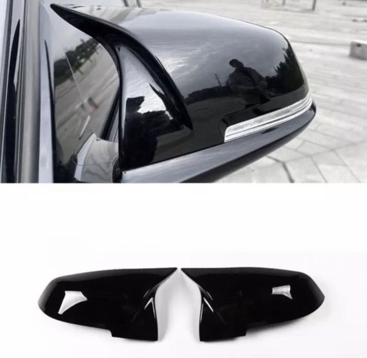 Set capace oglinzi Piano Black M Bmw Seria 1 2 3 4 X1 E84 F21 F30 F31