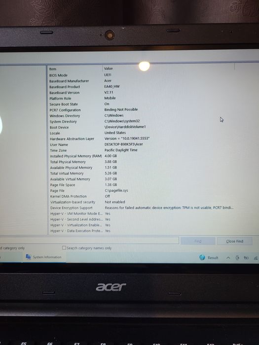 Laptop Acer cu Touchscreen 500GB