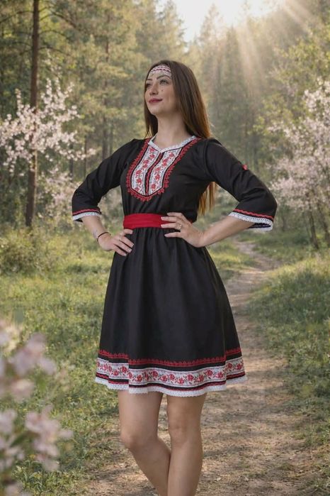 Стилни рокли с народни мотиви за малки и големи